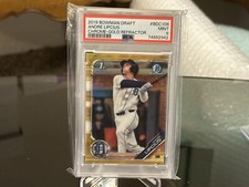 2019 Bowman Draft #BDC-108 Andre Lipcius 1st 49/50 Gold Refractor PSA 9