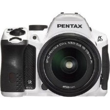 Pentax K-30 with DAL 18-55mm AL White Excellent FREE SHIPPING