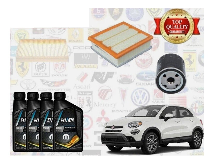 KIT TAGLIANDO FILTRI + 4 LT OLIO SELENIA 5W40 MULTIPOWER GAS FIAT 500X 1.4 GPL