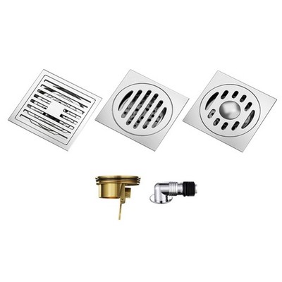 Portable Sturdy Stainless Steel Floor Drain Strainer for Household Use
