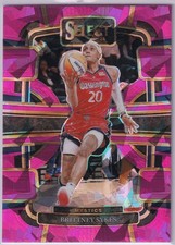 2024 Panini Select WNBA BRITTNEY SYKES Pink Ice Prizm - MYSTICS / TEMPO
