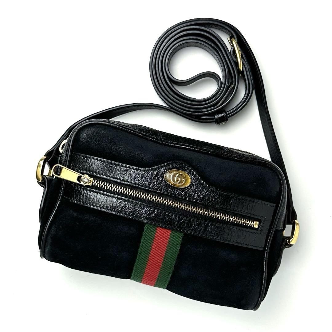 Gucci Ophidia GG Marmont Black Leather Crossbody Shoulder Bag Brand New