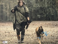 Norman Reedus Signed 11x14 Photo The Walking Dead Authentic Autograph Beckett