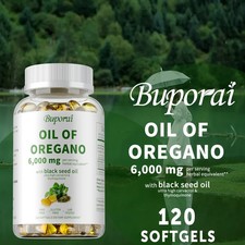 Oil of Oregano 6000mg - Black Seed Oil - Antioxidants, Digestive Immune Health