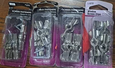 4 packages of 6 Prime-Line Window Screen Clips / Fasteners # L-5772