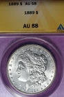 1889 ANACS AU58 MORGAN SILVER DOLLAR #B51865