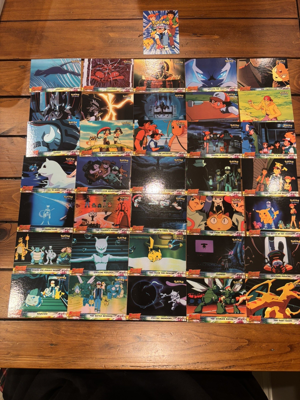 1999 Topps Pokémon Card Mewtwo Strikes Back Movie card set 1-59 with checklist