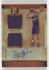 2016 Panini Gold Standard Rookie Jersey Double /149 Dragan Bender #241 Auto s7f