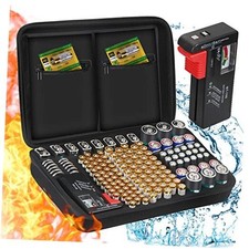 Battery Storage Organiser, ENSOBO Battery Storage Box Hard Case Holds 148