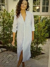 Frank and Eileen Rory striped shirt dress L