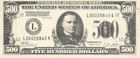 USA  Mini $500 SF , Ca.  Series 1928  Facsimile / Copy  Note  Uncirculated ERed2