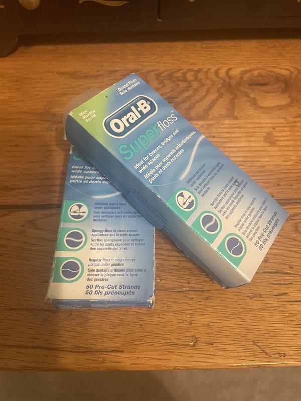 2 Pack Oral-B Super Floss Pre-Cut Strands - Mint 300410825706