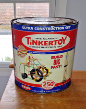 Vintage Tinkertoy Classic Ultra Construction Set 250 Pieces Unused Complete