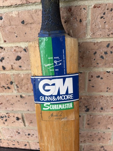 Gunn And Moore Scoremaster  Shane Warne Vintage Cricket Bat - Bild 1 von 10