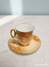 Vintage Shelley Fine Bone China Teacup & Saucer - Mayfair Shape - Pattern 12431