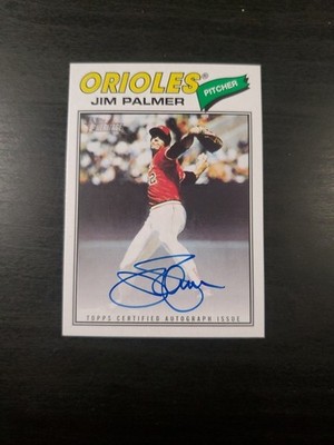 2026 Topps Heritage Real One Autograph #ROA77RO-JP HOF Jim Palmer BAL Orioles