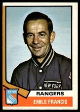 1974-75 O-Pee-Chee Emile Francis New York Rangers #9