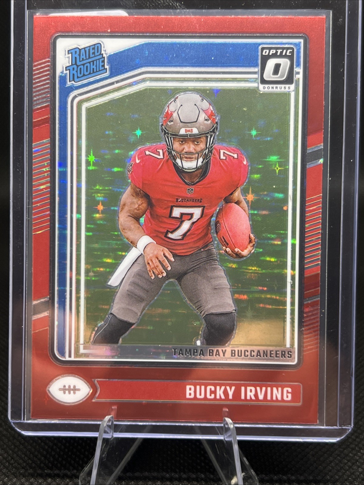 2024 Panini Donruss Optic - Rated Rookie Bucky Irving #216 Red Stars Prizm (RC)