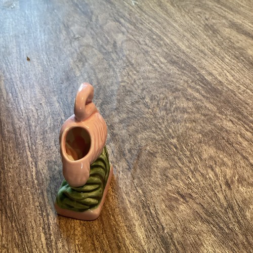 Vintage Miami Florida Souvenir Flamingo Toothpick Holder small chip - Picture 2 of 7