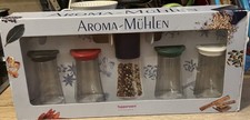 Tupperware Neu Aroma-Mühle 4 x 150ml Keramik Mahlwerk Rarität Geschenk C95