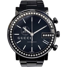 GUCCI 101M/ ダイヤモンド★9P★5/10まで 49800円 Gucci 101M Chronograph Watch Flower Design Diamond 9p for sale