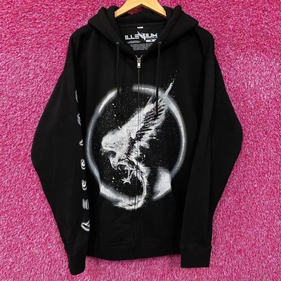 Illenium ''Odyssey'' Sphere Residency Graphic Oversized Zip-Up Tour Hoodie Large