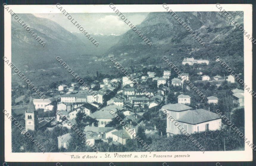 Aosta Saint Vincent cartolina ZQ4720