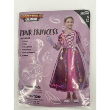 Spooktacular Creations Pink Princess Costume 6-piece Set Girls Small 5-7