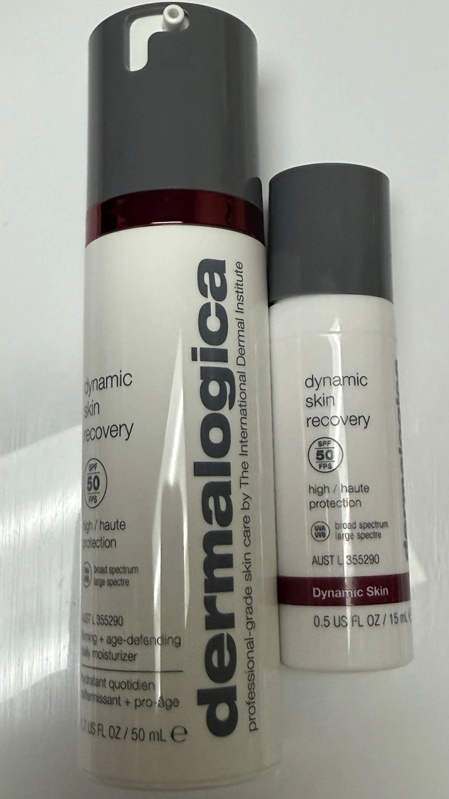 2 DERMALOGICA Dynamic Skin Recovery SPF50 : 50ml(1.7oz) & 0.5 oz.New 2027. NoBox