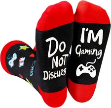 Do Not Disturb I'm Gaming Socks,Men Gifts for Men Teen Boys Dad Him Son Fathers,