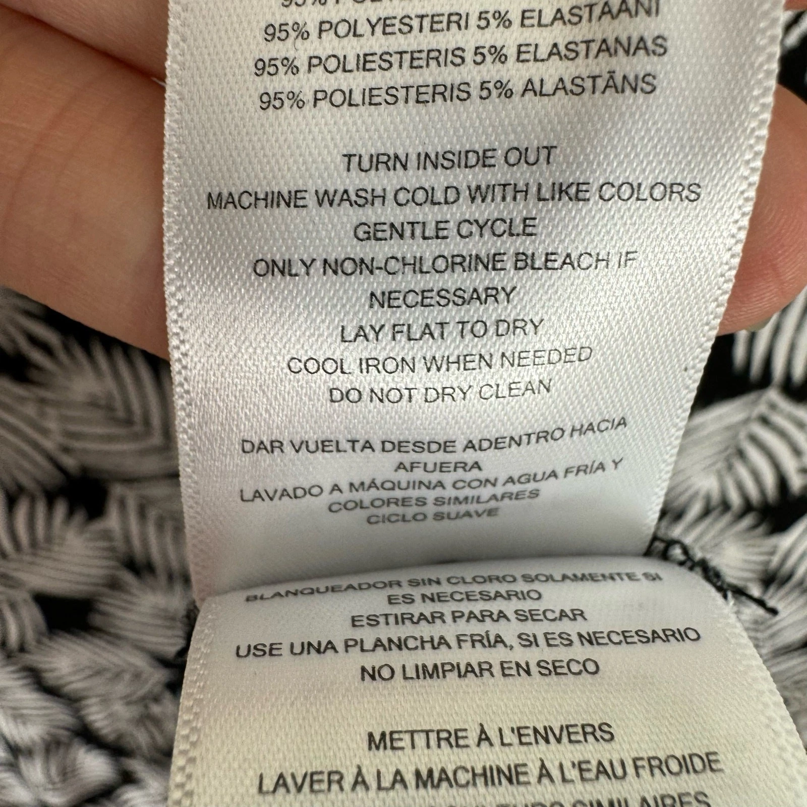 Abito MICHAEL Michael Kors stampa foglia di palma leggero elasticizzato sopra il ginocchio taglia S