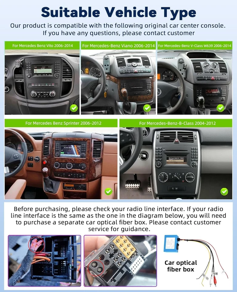 4+64G Autoradio Für Mercedes-Benz A/B Klasse/Vito W169 W639 W245 Android GPS Nav - Bild 4 von 4