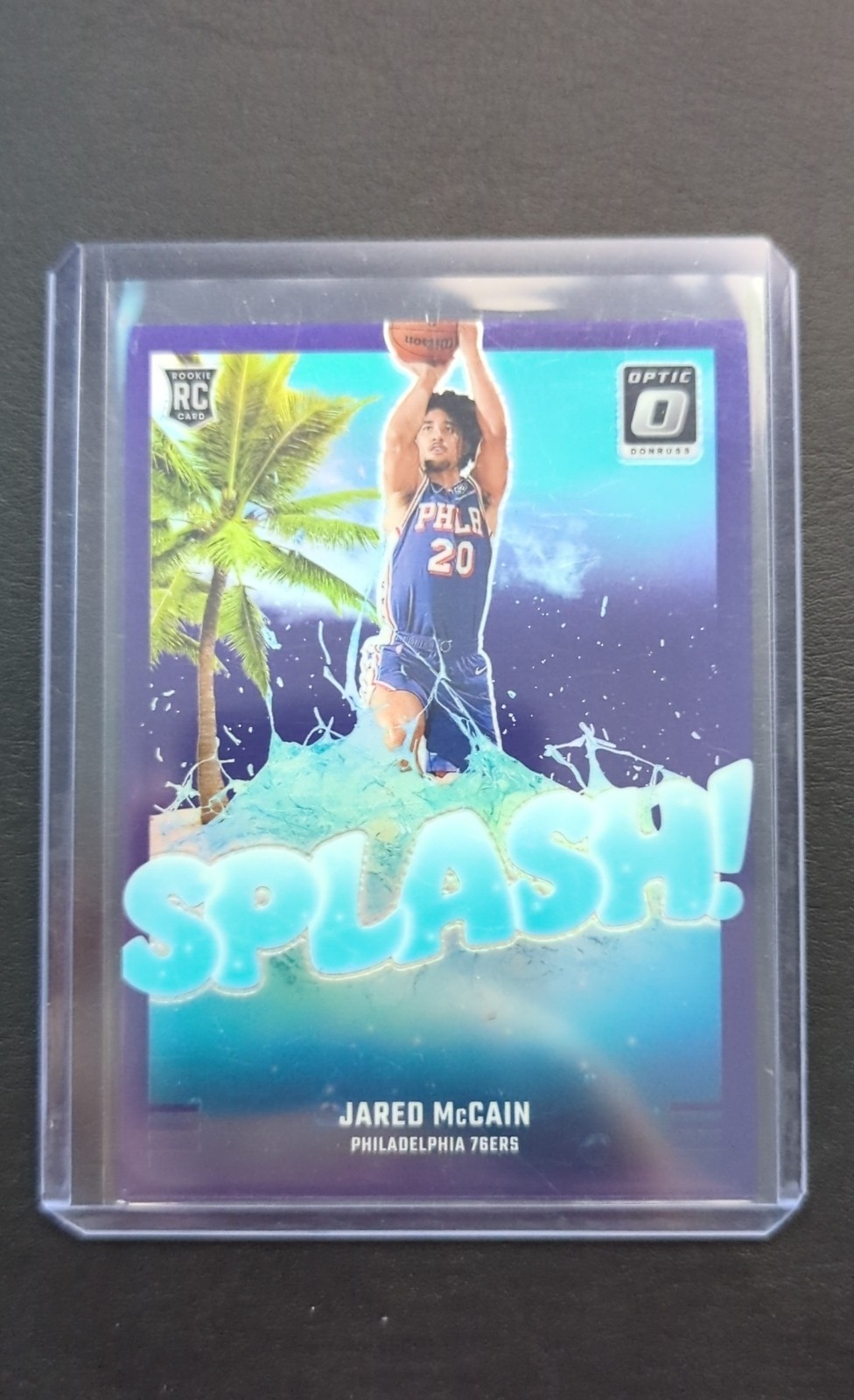 2024-25 Panini Donruss Optic - Splash! Jared McCain #3 Purple Prizm (RC)