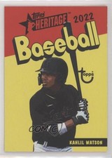 2022 Heritage Minor League Edition 1973 Topps Pack Covers Kahlil Watson 3d5