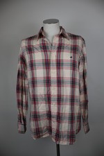 Brooksfield Cotton Shirt Linen Silk Man Size 40 Slim Casual Vintage Style