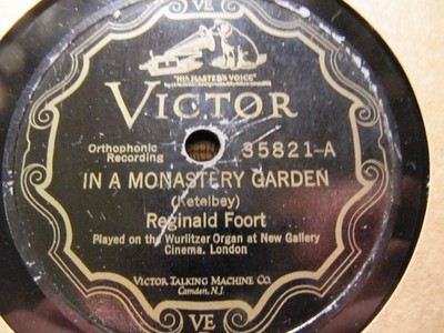 1926 REGINALD FOORT Wurlitzer ORGAN New Gallery Cinema LONDON Ketelbey 35821