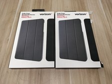 LOT OF 2 - Verizon Folio Case for Samsung Galaxy Tab A w/ Screen Protector
