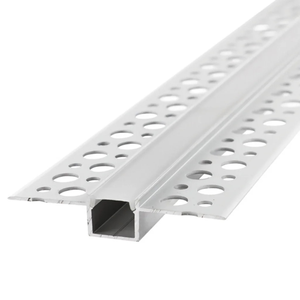LED Tape Frosted Plaster-In Profile For 13mm x 14mm 1m Diffuser Integral