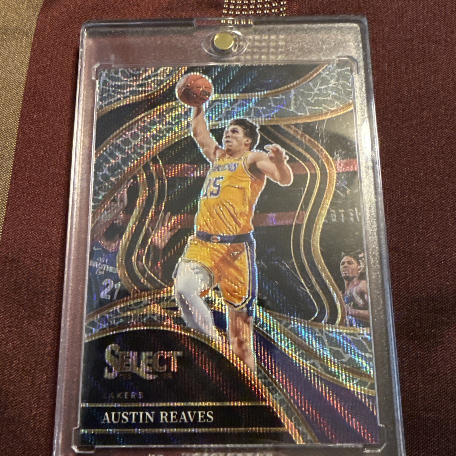 2023 Panini Select Austin Reaves #252 Elephant Prism Courtside