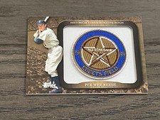 2009 Topps Legends Commemorative Patches Pee Wee Reese #LPR63 Brooklyn Dodgers