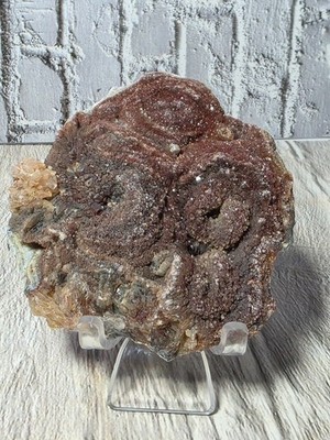   STUNNING Red & Pink Sugar Druzy Quartz Chalcedony from Brazil   134g 