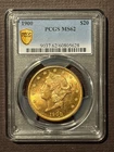 1900 $20 GOLD LIBERTY DOUBLE EAGLE Classic Coin Graded by PCGS MS62 : 10804