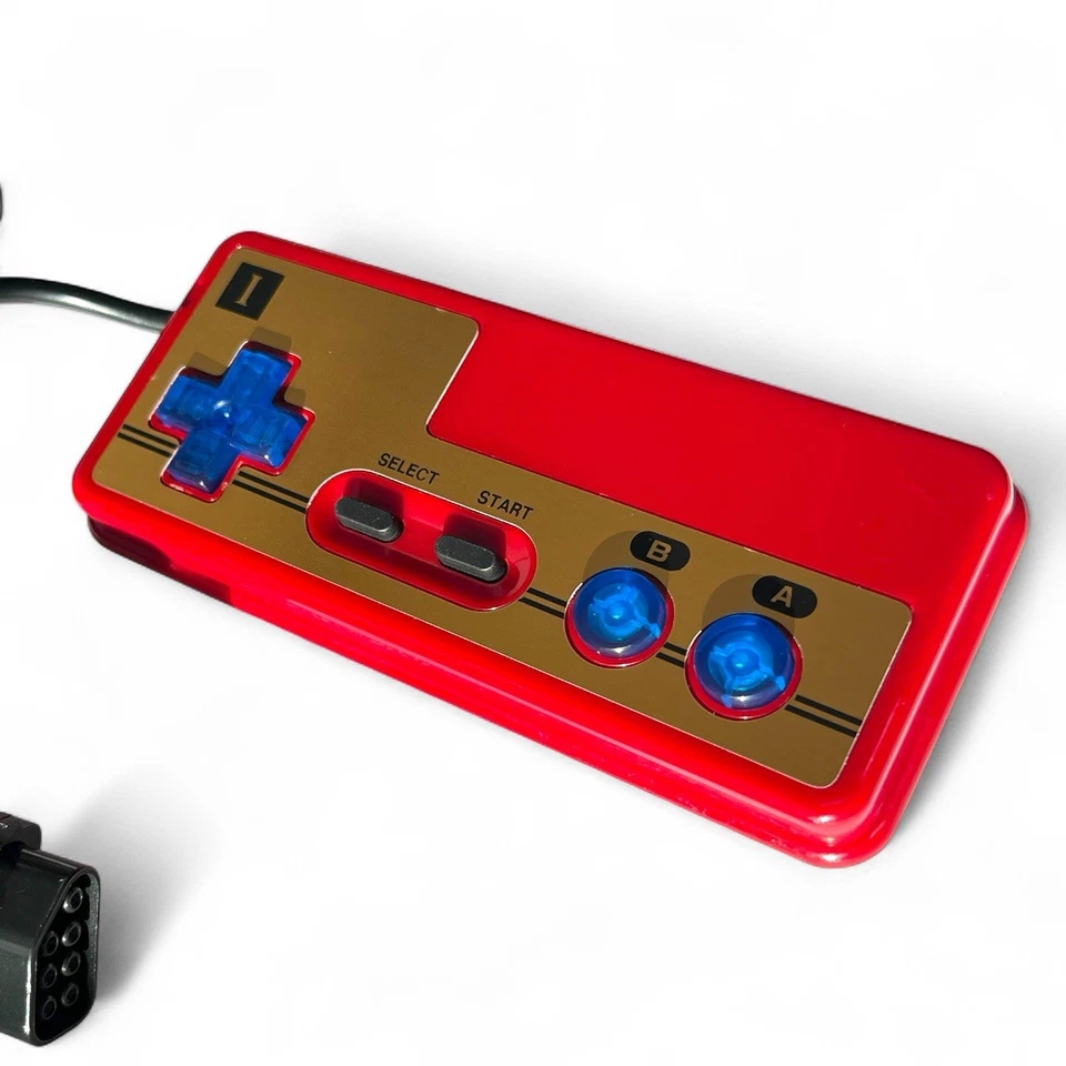 Custom Nintendo NES Controller w/ Authentic Famicom Shell Retro Family Computer - Image 3 of 4