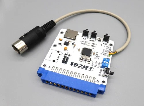 SD2IEC für Commodore 8-bit . Power from user port.