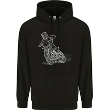 Motocross Bike Line Drawing Dirt bike MotoX Childrens Kids Hoodie