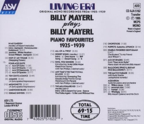 Billy Mayerl Plays Billy Mayerl (CD)
