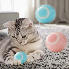 Automatic Interactive USB Charging Cat Toy Ball with Obstacle Avoidance