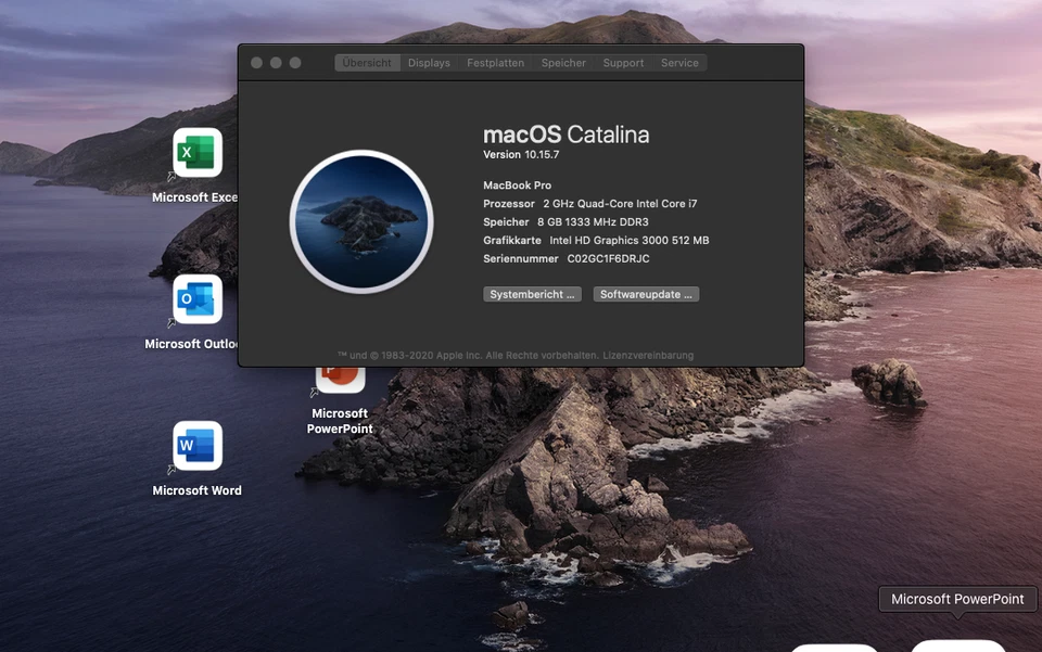 MacBook Pro 15 | Ἀkku neu | 8GB RAM | Intel i7 | 512GB SSD | MS Office 2021 - Bild 2 von 4