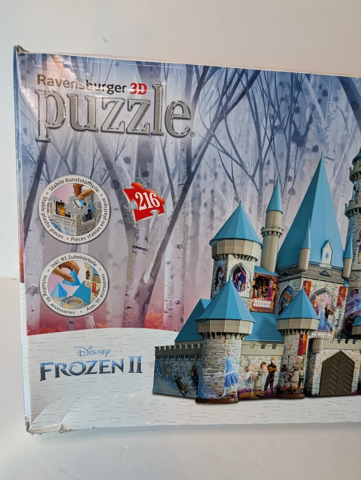 Ravensburger Disney Frozen II Castle 3D Puzzle New 216 Pieces Ages 12+ - Image 3 of 4