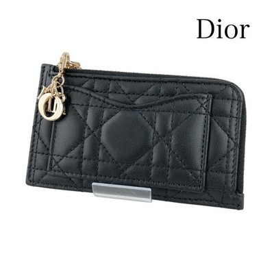 near mint Dior Lady Dior Cosmos Zip Card Holder current model card